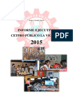 Informe Ejecutivo Cetpro Público La Victoria 2015