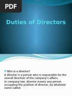 Duties of Directors