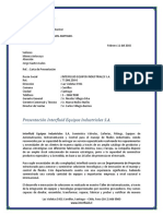 Carta Presentación Interfluid S A