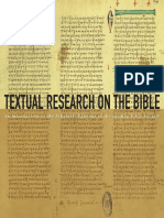 Textual Research On The Bible