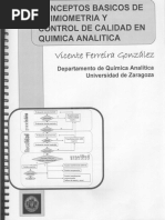 Conceptos Basicos de Quimiometria y Control de Calidad en Quimica Analitica