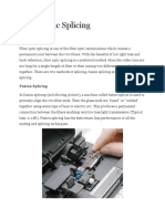 Fiber Optic Splicing