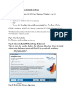 Installation Procedure For MATLAB Software: Redundant Clients-Windows XP-SP3/Vista/Windows 7/windows 8 or 8.1 Download