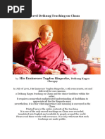 A Sacred Drikung Teaching On Cham - Togden Rinpoche