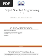 Object Oriented Programming-Polymorphism - Virtual Functions