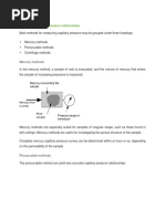 Measuring Capillary Pressure Relationships