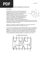 Mosfet Differential Amplifier