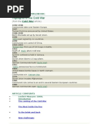 The Cold War, Copied From WorldBook