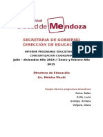 Informe 2 Semestre (Julio Diciembre)