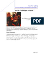 Oxyfuel Cutting - Process and Fuel Gases