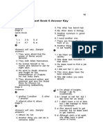 Student Book 6 Answer Key: Unit 1