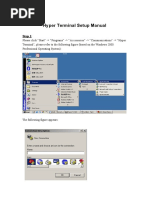 Hyper Terminal User Manual