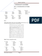 Consonant Clusters 