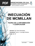 Inecuación de McMillan