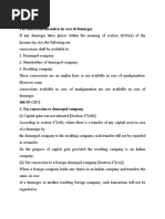 Tax Aspects of Demerger