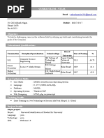 Curriculum - Vitae: Rakesh Pandey