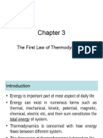 The First Law of Thermodynamics