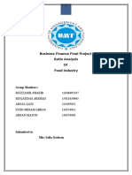 Ratio Analysis BF Final Project