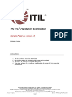 ITIL Foundation Examination Sample A v4.1 Combined