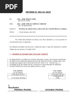 Informe de Adsorcion y Atriccion de Carbon Norit y Calgon