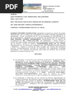 Solicitud de Medidas Cautelares - PROCESO EJECUTIVO