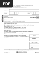 A Levels Chemistry November 2012 Question Paper 31