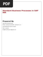 Sap MM Standard Business Process