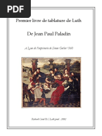 Jean-Paul Paladin - Premier Livre 1560 - Edition Civiol French Tab