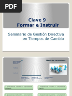 Clave 9 - Formar e Instruir