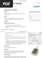 Free Digital Multimeter Calibration Procedure