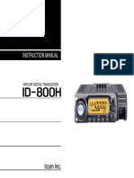 ICOM Id-800h User Operation Manual