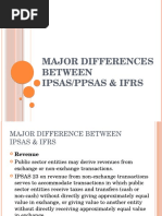 Major Differences Between Ipsas & Ifrs