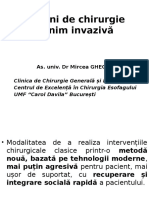 Notiuni de Chirurgie Minim Invaziva