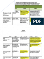 2015 Judy Serritella Exemplary Library Media Program Self-Evaluation Rubric