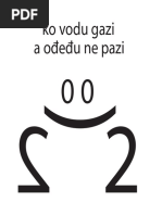 Ko Vodu Gazi A Ođeđu Ne Pazi