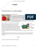 El Tornillo Sinfín y La Rueda Dentada - Aprendemos Tecnología