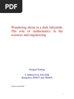 Wandering About in A Dark Labyrinth: The Role of Mathematics in The Sciences and Engineering