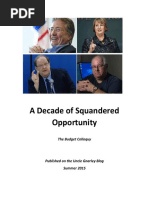 A DECADE OF SQUANDERED OPPORTUNITY by JM Minor