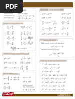 Formulario de Álgebra