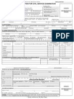 Civil Service Exam Application Form PDF