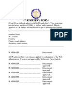 Ip Registry Form