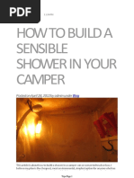 DIY Shower For Motorhome