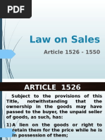 Law On Sales 1526-1550