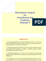 Discriminant Analysis