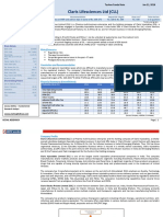 Claris Lifesciences LTD Report