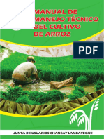 Manual de Manejo Técnico Del Cultivo de Arroz - JUCHL