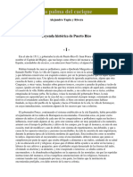 Tapia y Rivera, Alejandro-La Palma Del Cacique-Leyenda - Historica - Puerto - Rico