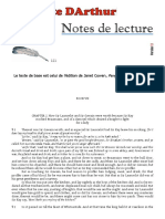 "Le Morte DArthur": Notes de Lecture Volet 121