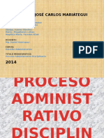 Proceso Administrativo Disciplinario