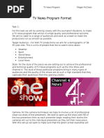 TV News Program Format